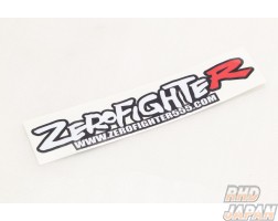 Zero Fighter Auto Custom Logo Sticker - White Red