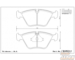 Endless Ewig Front Brake Pads Circuit Compound CC40 (ME20) - BMW 3 Series E46 5 Series E39 525i 528i X3 E83 Z4 E85