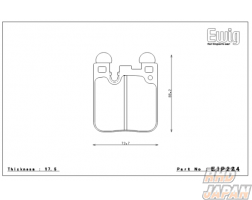 Endless Ewig Rear Brake Pads Circuit Compound CC43 (N35S) - BMW 1 Series F20 2 Series F22 F87 3 Series E36 F30 F31 4 Series F82