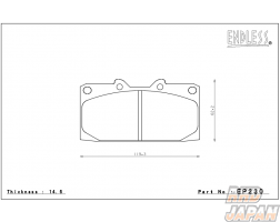 Endless Brake Pads Front Set Circuit Compound CC38 (ME22) - S14 CS14 S15