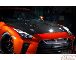 Top Secret Aero Bonnet Dry Carbon Fiber - GT-R R35 from MY17