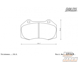 Endless Brake Pads Front Set Circuit Compound CC38 (ME22) - Roadster NDERC Brembo