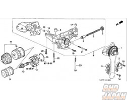 Honda OEM Oil Pump Chain Guide - K20A K24A