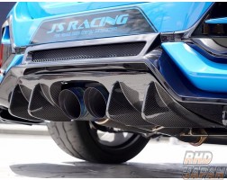 J's Racing Rear Under Spoiler Option Rear Diffuser Type-S FRP - Civic Type-R FK8