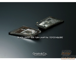 Grazio & Co Side Turn Lamp Set Black Onyx - BRZ ZC6 86 ZN6