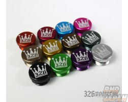 326 Power Duralumin Lug Nut Crown Caps - Purple