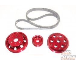 Toda Racing Light Weight Front Pulley Kit Black - BRZ ZC6 86 ZN6