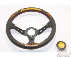KEY`S Racing Fossa Magna Series Steering Wheel Deep Type - 330mm Buckskin