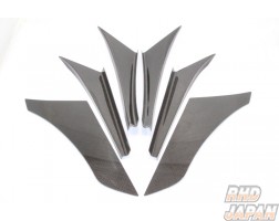 Fujita Engineering FEED Afflux Front Side Carbon Canard - FD3S