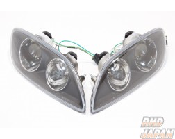 Uras Front Combination Lamps - Black FD3S