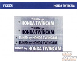 Feel's Tuned By Honda Twincam Sticker - 13.5x65.5 WHITE