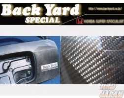 Back Yard Special Twill Weave Carbon Rear Hatch Gate - EK2 EK3 EK4 EK9