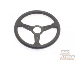 NARDI Classic Steering Wheel Smooth Leather Black Spoke - 360mm