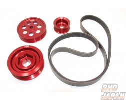 Toda Racing Light Weight Front Pulley Kit with A/C Red - FD2