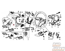 Honda OEM Steering Wheel Center Garnish - Civic FD2