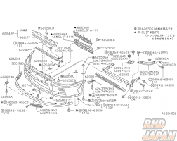 Nissan OEM Front Bumper Grill LH - BNR34 GT-R