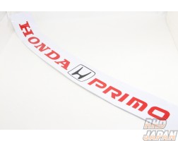 Zero Fighter Auto Custom Honda Primo Window Sticker - White/Red EF9 EG6 EK9