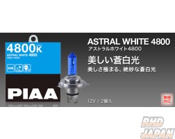 PIAA Astral White 4800k Halogen Bulbs H1