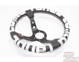 Car Make T&E TE White Steering Wheel - Deep Type