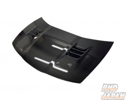 Feel's - Honda Twincam Lightweight Bonnet with Duct Carbon Fiber Twill Weave - Civic Type-R FN2 Euro