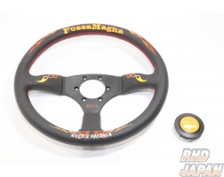 KEY`S Racing Fossa Magna Series Steering Wheel DRIFT Type - 345mm Leather
