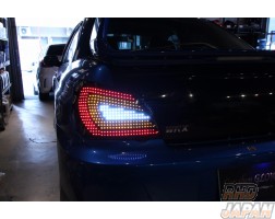 Car Shop GLOW Custom LED Tail Lights Smoked Ver 1 - Impreza WRX GDA GDB