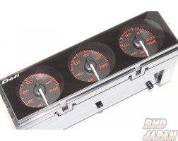 Defi DIN-Gauge Style98 Hommage 3 Meter Combination - Red White