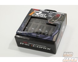 KYO-EI KICS R40 iCONIX Nut Set Black Body - Resin Black Cap M12 x P1.5