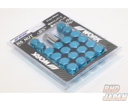 Work Wheels Japan RS Lock Type Lug Nuts Set M12x1.5 - Blue