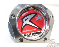 M&M Honda Oil Filler Cap Gunmetal Silver - Honda M32/M33 X P3.5