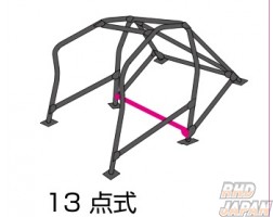 CUSCO Safety 21 Roll Cage 13 Point 2 Seats Around Dash Black - JZX100