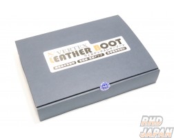Car Make T&E Vertex Leather Shift Boot Black Gold - JZX100