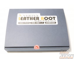 Car Make T&E Vertex Leather Emergency Brake Boot Black Gold - R32