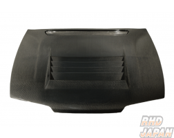 D-Max D1 Spec Bonnet Cooling Hood Black Carbon Fiber - S14 Zenki