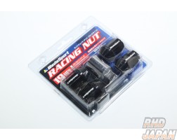 Weds Racing Short Nut Lock Type Black - M12x1.5