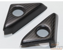 RSW Carbon Door Mirror Inner Panel Black Half Gloss / Matt Finish Carbon Fiber - GT-R R35 MY17~
