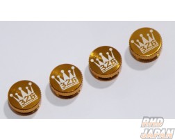 326 Power Duralumin Lug Nut Crown Caps - Gold
