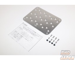 Monster Sport Aluminum Heel Plate - Clear Almite