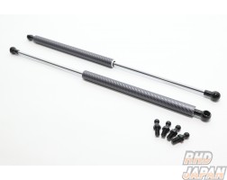 Kunny's Bonnet Damper Set Silver Carbon Fiber For Lightweight Bonnet - JZX90 JZX100