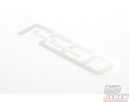 Fujita Engineering FEED Logo Sticker 4×17cm - Silver