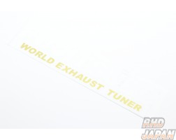 Fujitsubo WORLD EXHAUST TUNER Sticker - White Gold