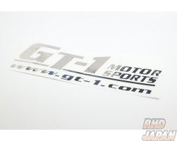 GT-1 Motorsports Cut Lettering Sticker Large Mirror
