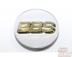 BBS Japan Wheel Center Cap Emblem - Platinum Silver 70mm Without Ring