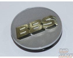 BBS Japan Wheel Center Cap Emblem - Platinum Silver 70mm with Ring