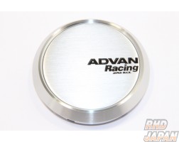 YOKOHAMA Advan Racing Center Cap Flat 73mm - Silver Almite