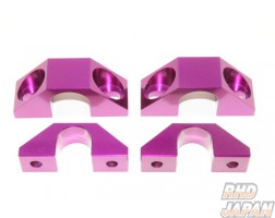 Super Now Front and Rear Stabilizer Bracket Set Purple - FC3S