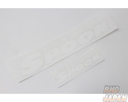 Spoon Sports Logo Team Sticker Small Set - White