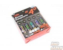 Kyo-Ei KICS Racing Composite R40 Neo Chro Lock & Nut Set - M12XP1.25