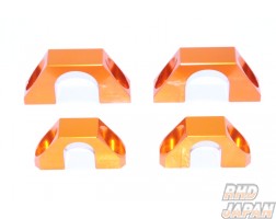 Super Now Front and Rear Stabilizer Bracket Set Orange - FD3S