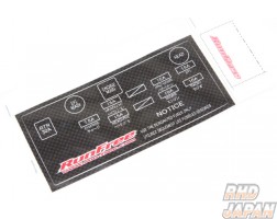 Run Free Carbon Style Fuse Box Sticker White - Trueno AE86